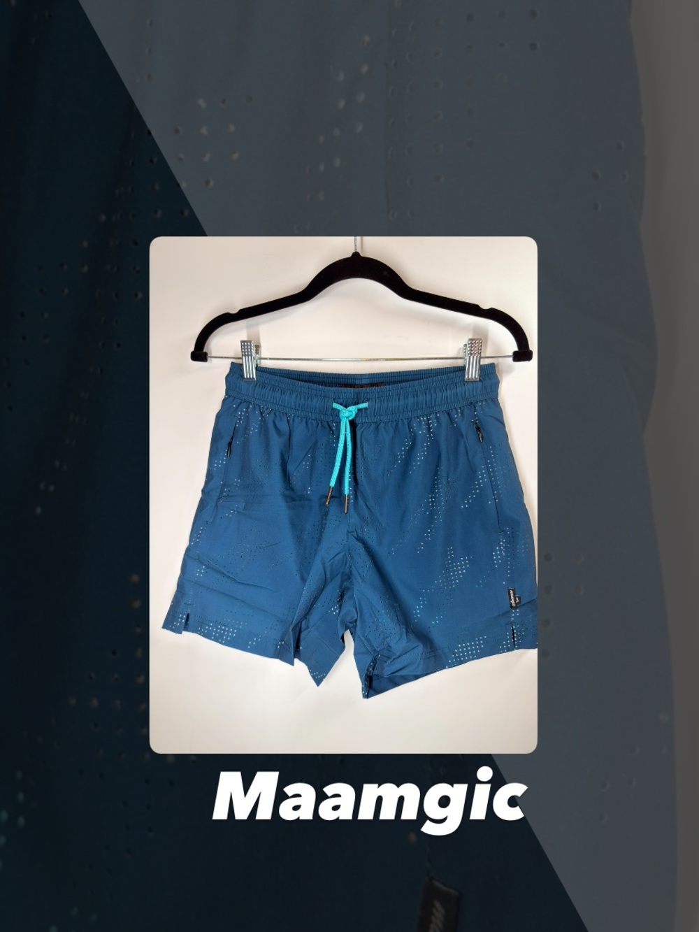 NWT Maamgic Lake Blue Swim Trunks